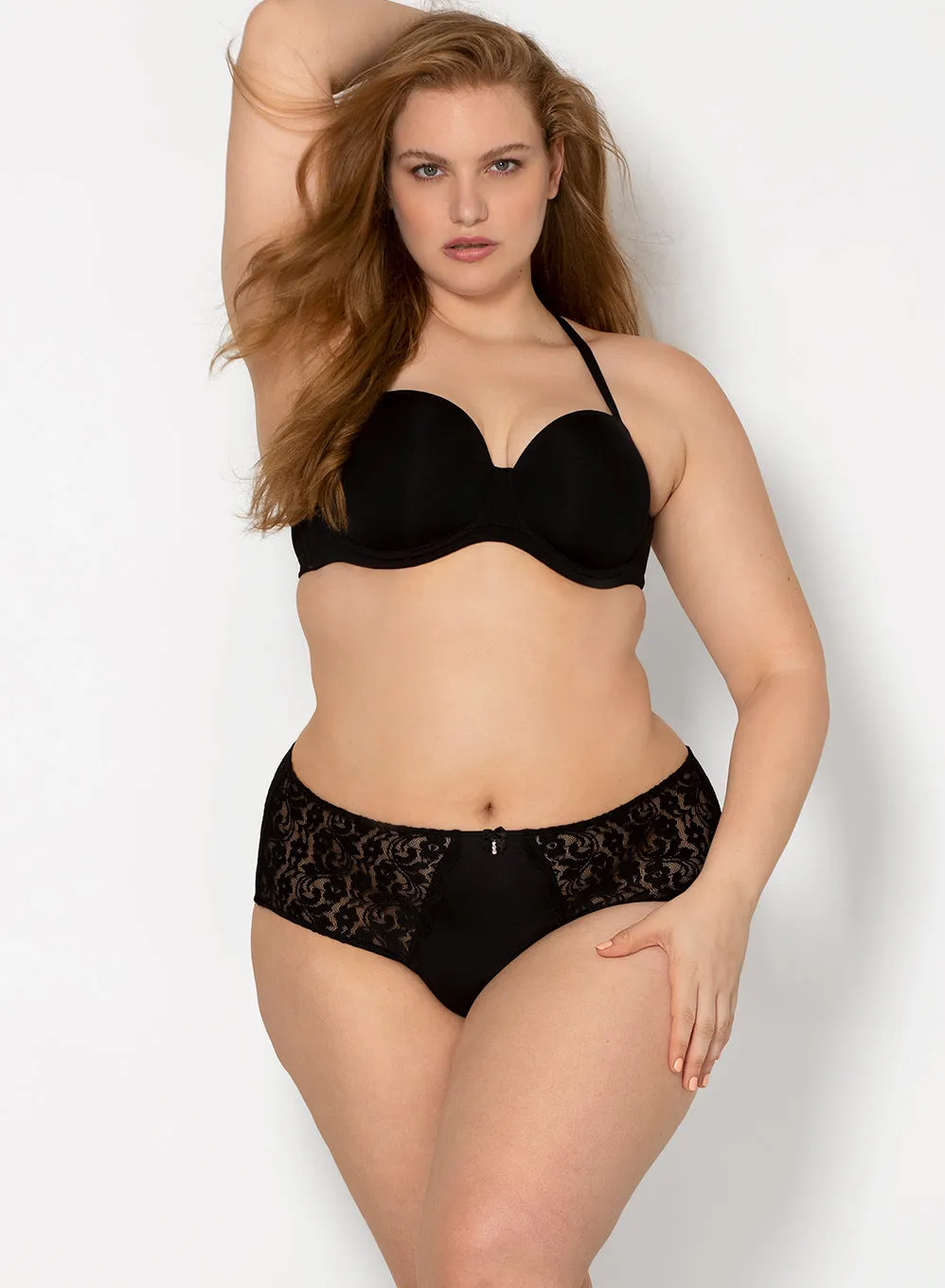 Signature Lace High Waisted Panty 2 Pack | Anthracite/Black Hue