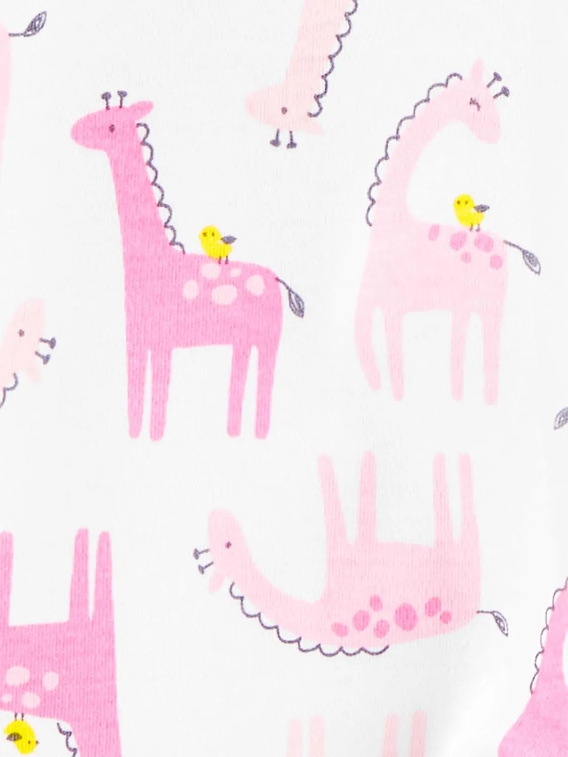 Simple Joys by Carter's Baby Girls' Cotton Footed Sleep and Play, Pack of 2