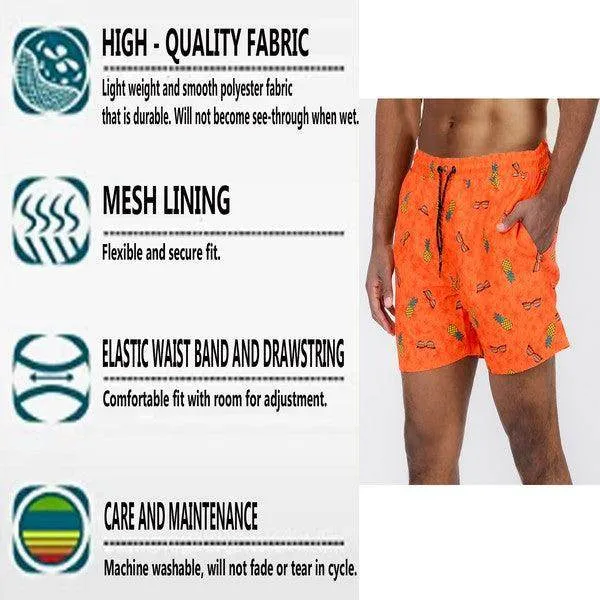 Swimwear - Paisley Bandana Print Swimming Shorts