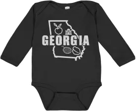 TATY Kids Minimalist Georgia Long Sleeve Baby Infant Bodysuit