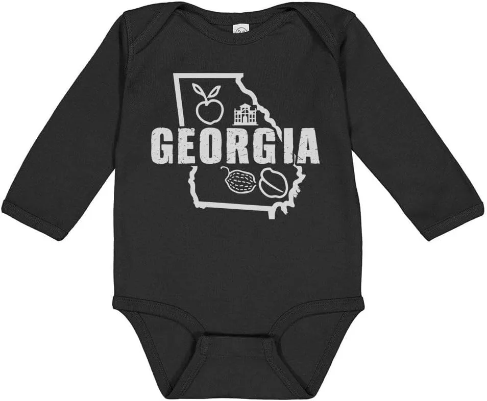 TATY Kids Minimalist Georgia Long Sleeve Baby Infant Bodysuit