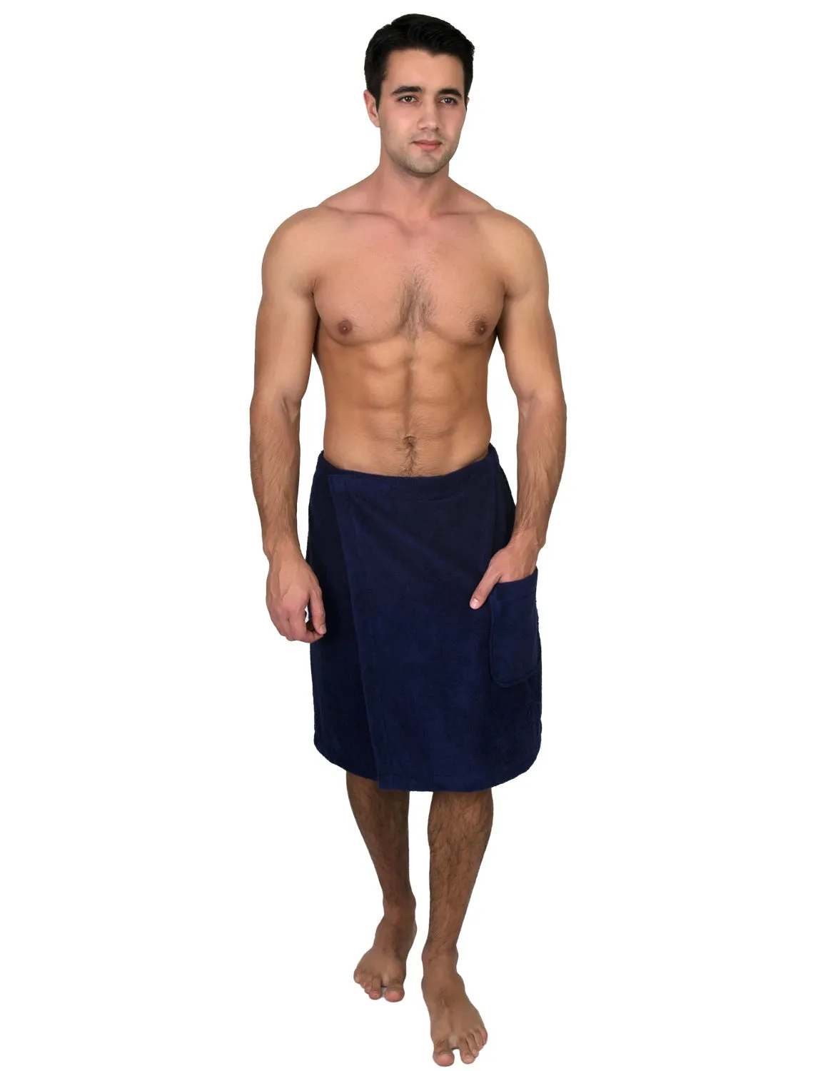 TowelSelections Men's Wrap, Shower & Bath Terry Towel with Snaps