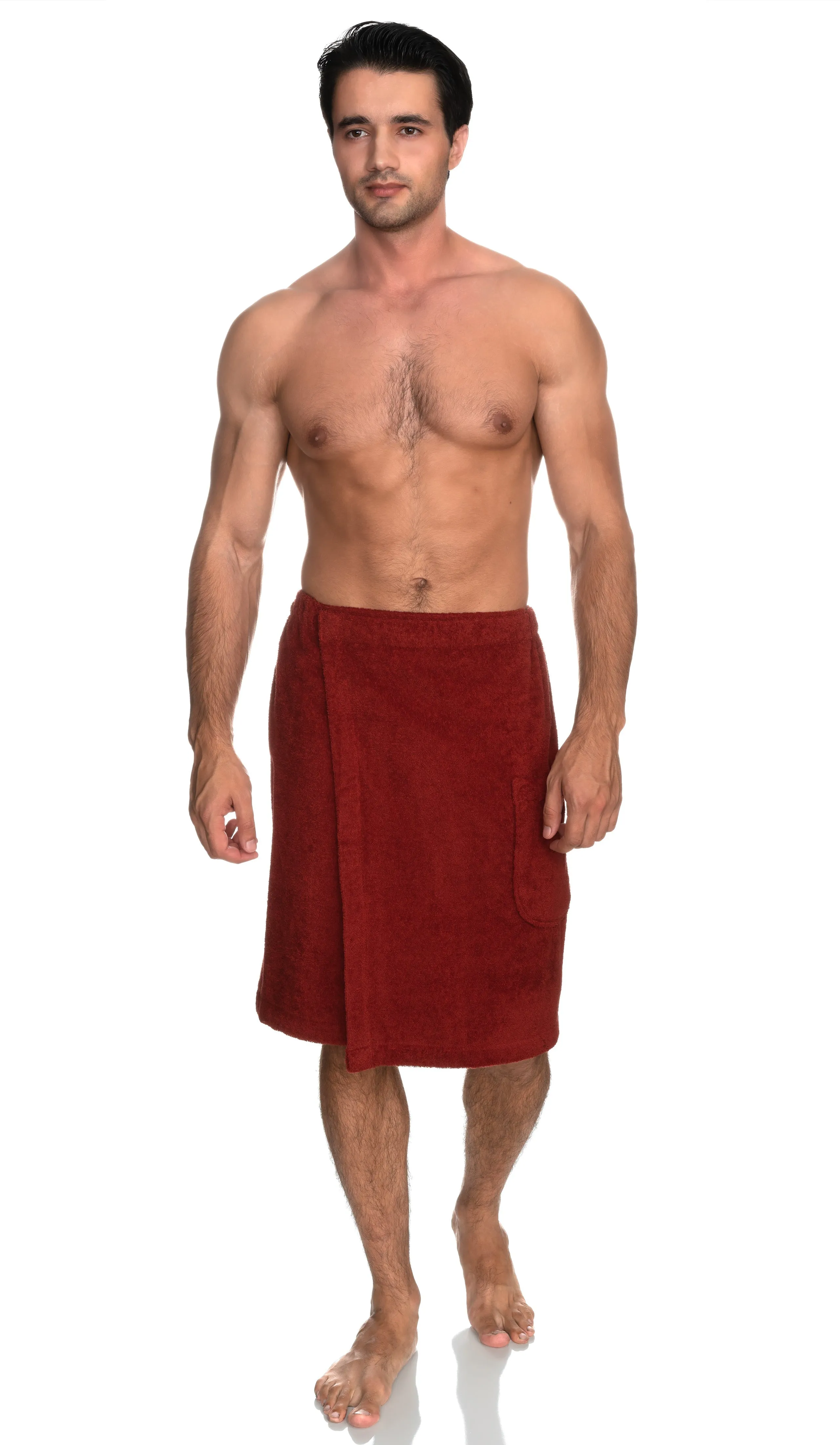 TowelSelections Men's Wrap, Shower & Bath Terry Towel with Snaps