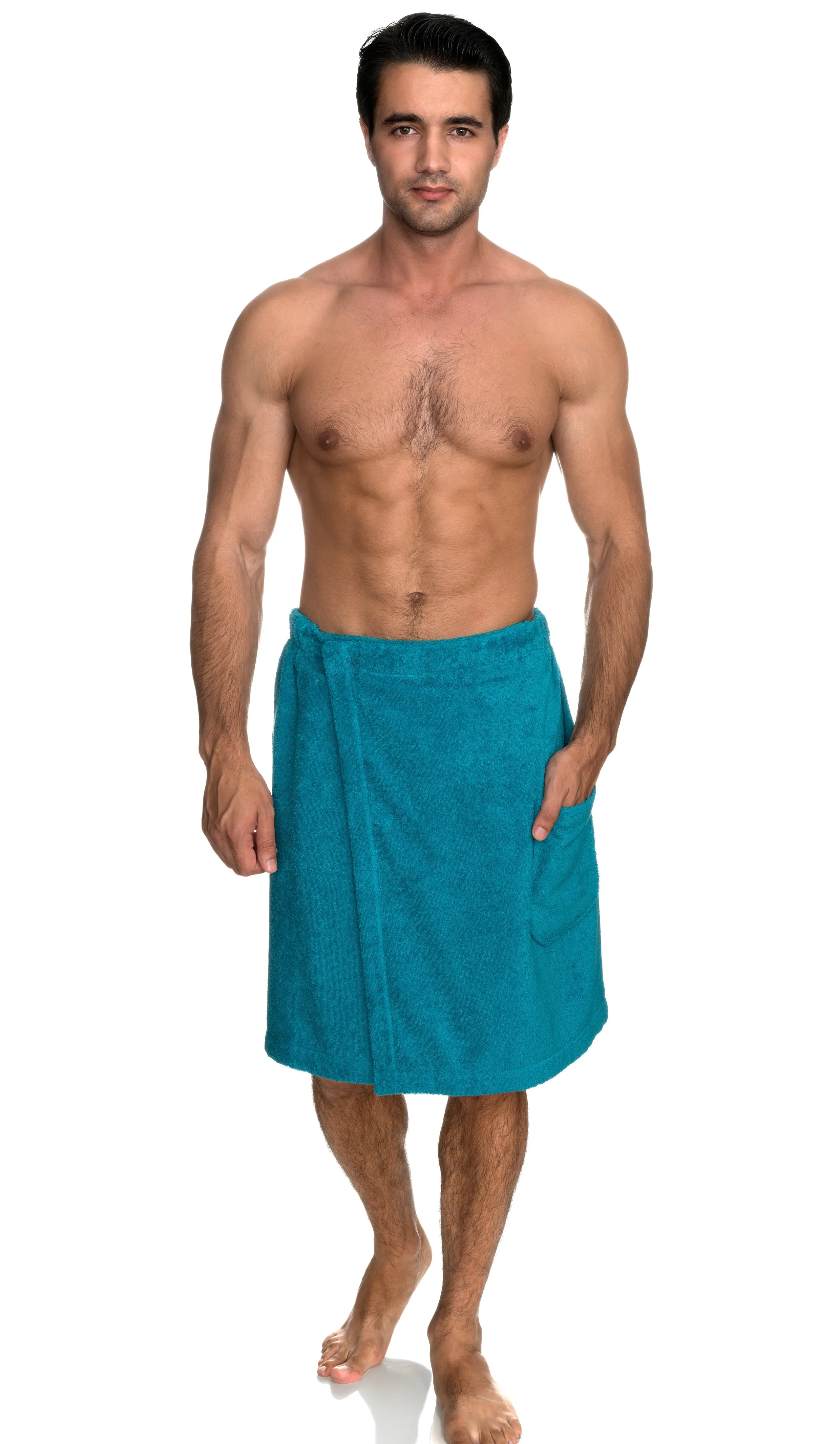 TowelSelections Men's Wrap, Shower & Bath Terry Towel with Snaps