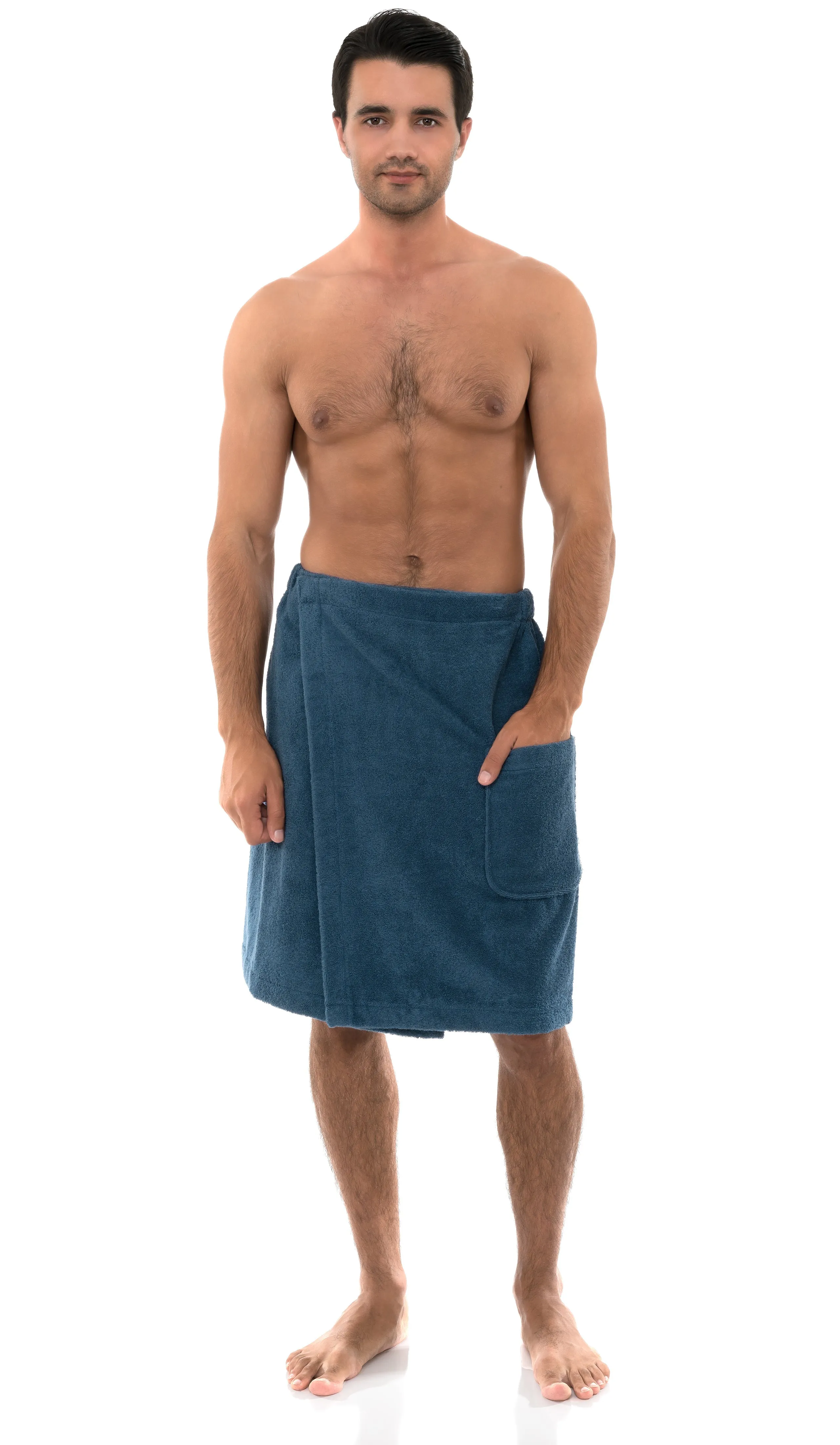 TowelSelections Men's Wrap, Shower & Bath Terry Towel with Snaps