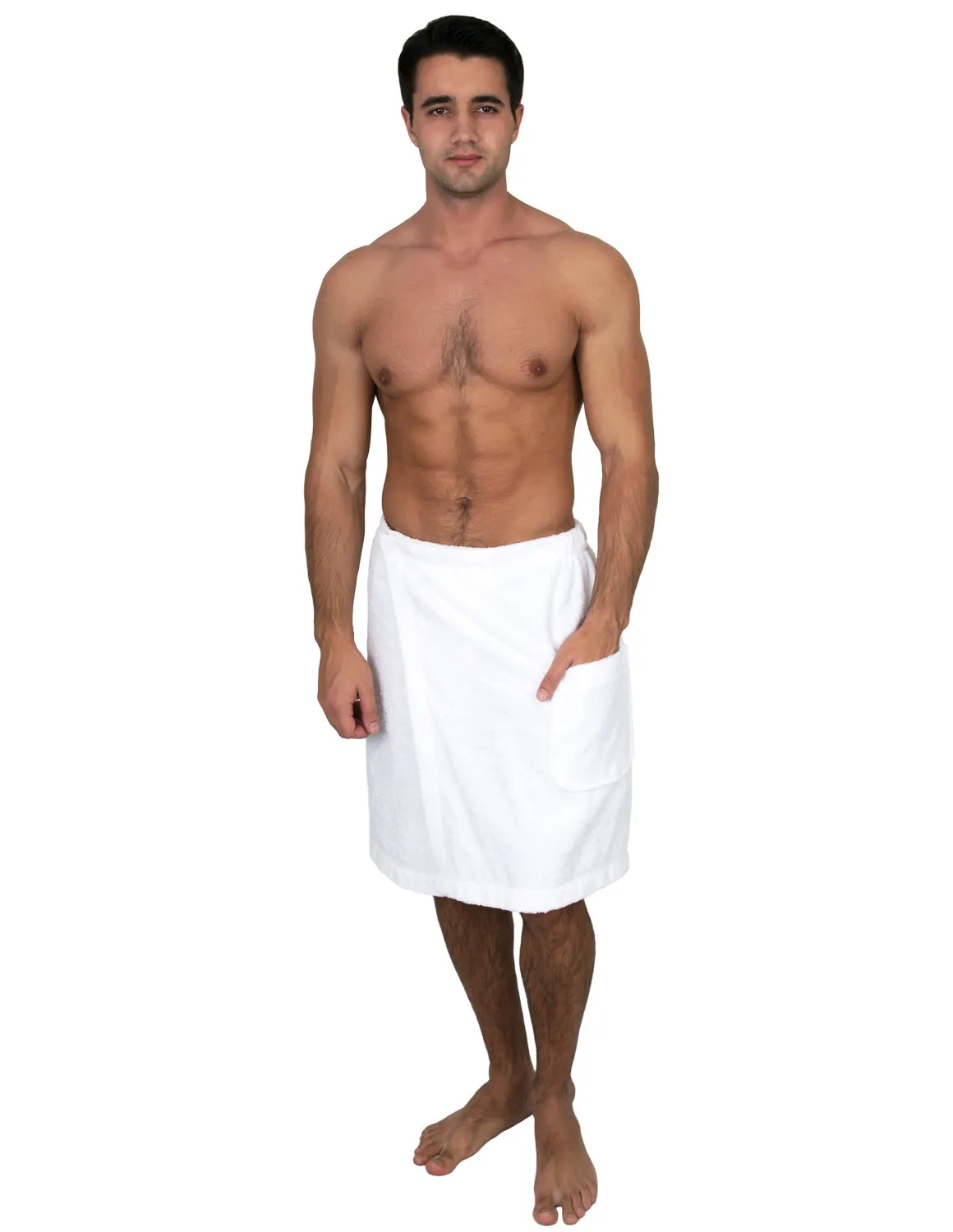 TowelSelections Men's Wrap, Shower & Bath Terry Towel with Snaps