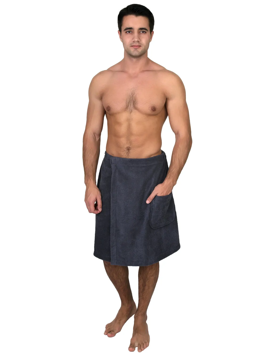 TowelSelections Men's Wrap, Shower & Bath Terry Towel with Snaps