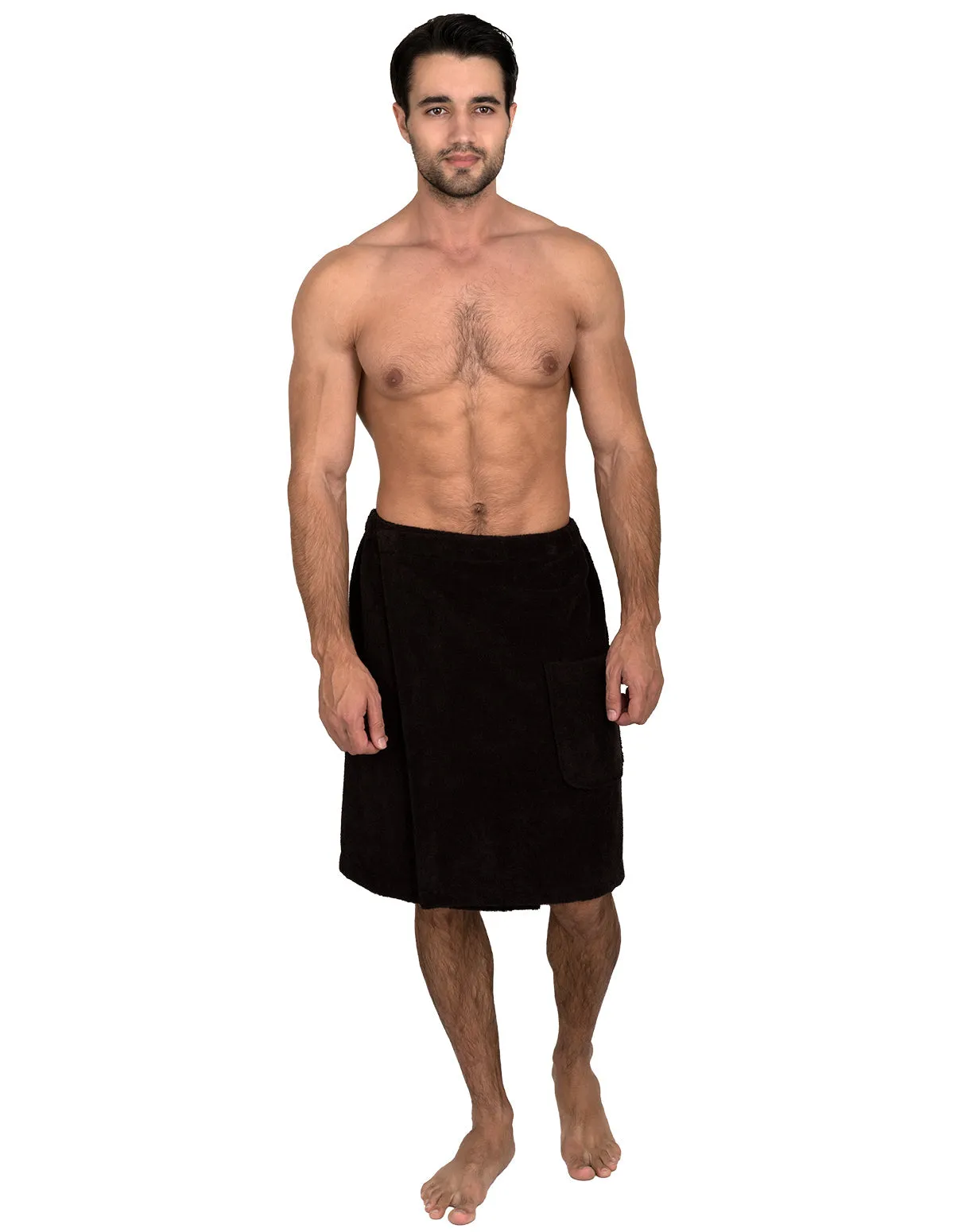 TowelSelections Men's Wrap, Shower & Bath Terry Towel with Snaps