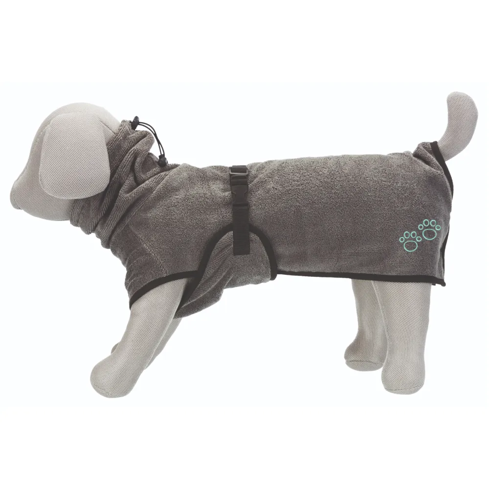 Trixie Bathrobe for Dogs (60cm, Grey)