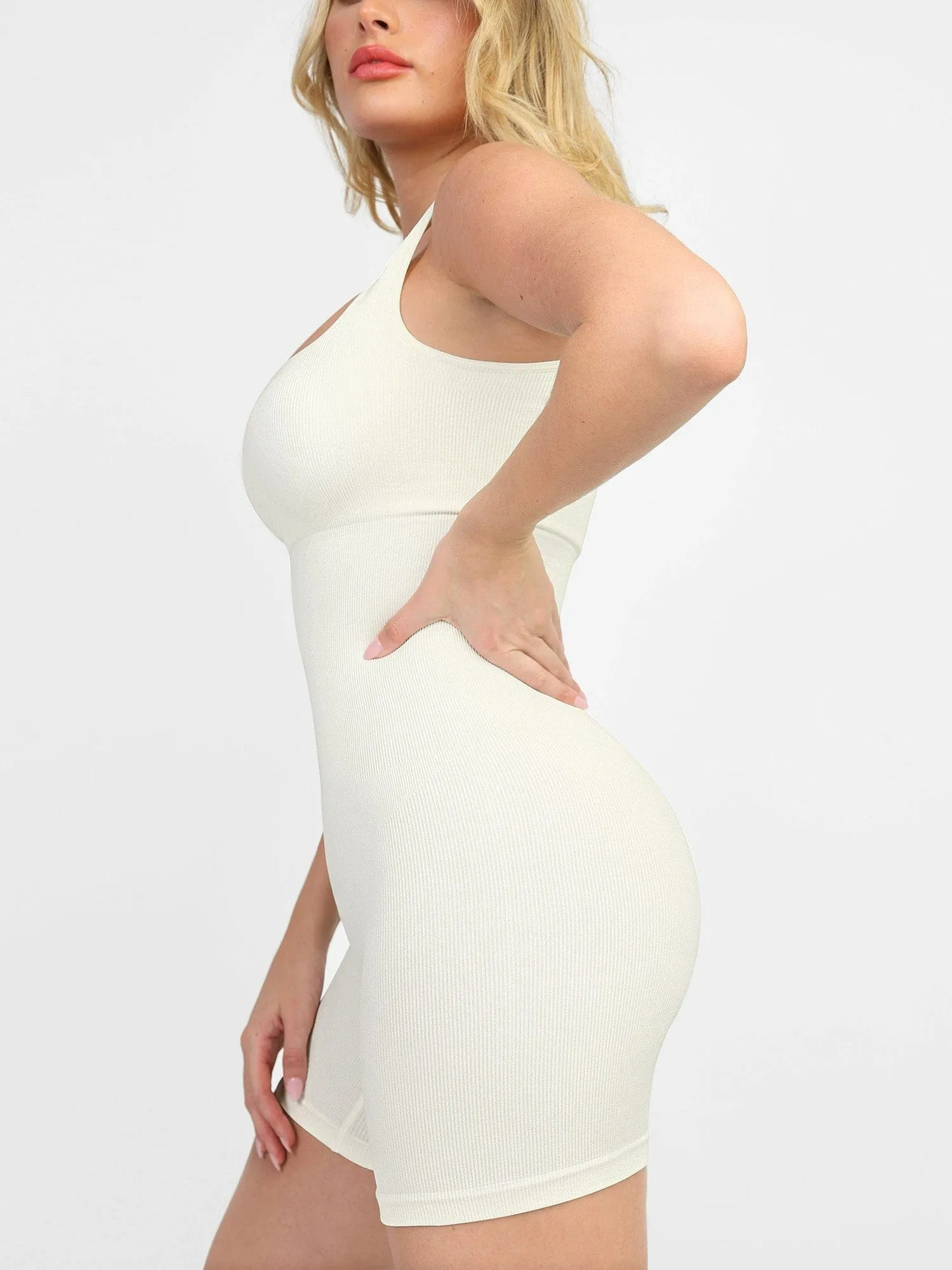 Wholesale Seamless Square Neck One Piece Sport Romper
