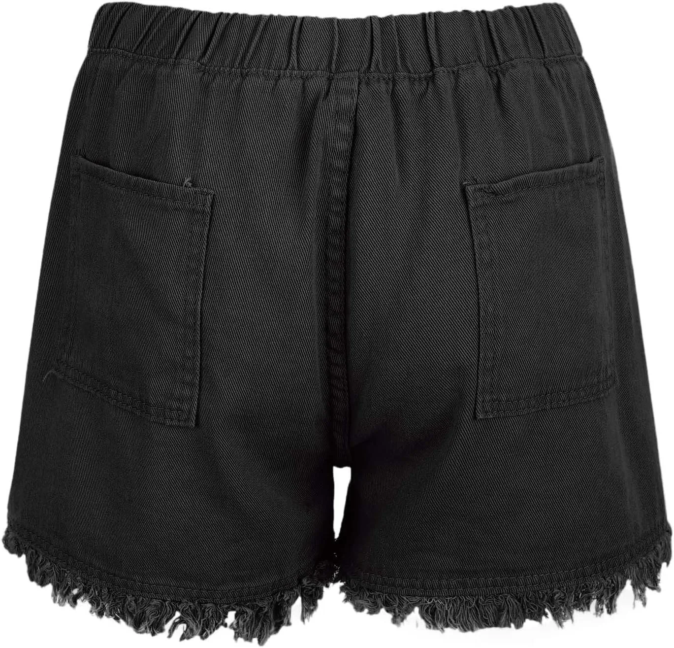 Womens Y2K Lightweight Shorts Casual Baggy Trendy Short Pants Drawstring Elastic Waist Ripped Frayed Hem Comfy Shorts